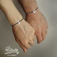 پلاک حرف دستبند ست زوجی س ر - Letter bracelet